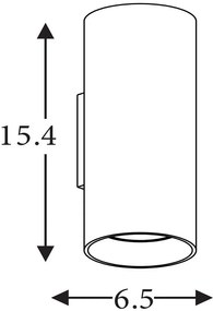 Aplica iluminat ambiental metal auriu Cyls 2