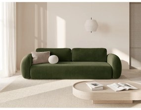 Canapea verde extensibilă/cu spațiu de depozitare cu tapițerie din catifea 262 cm Tonale – Cosmopolitan Design