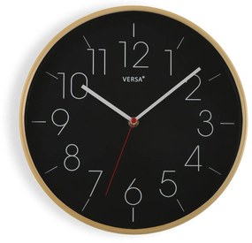 Ceas de perete 30cm negru Versa