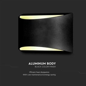 Aplica LED de exterior LED/9W/230V 4000K IP54 negru