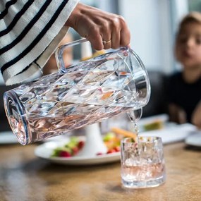 Carafă cu 4 cupe Koziol CRYSTAL, 1,6 l