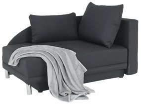 Canapea extensibilă, material textil gri-negru, dreapta, LAUREL