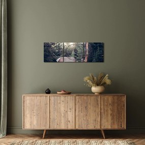 Tablou - Elan în poiană (cu ceas) (90x30 cm)