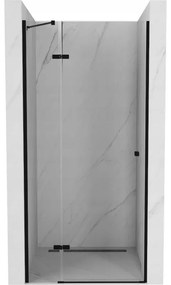 Mexen Roma uși de duș pivotante 110 cm, transparente, negre - 854-110-000-70-00