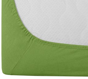 Cearsaf Jersey cu elastic 180 x 200 cm verde deschis