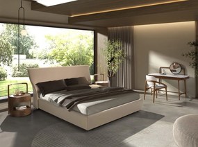 Masa machiaj design LUX White-Walnut