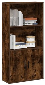 vidaXL Bibliotecă, stejar fumuriu, 60x24x120 cm, lemn prelucrat