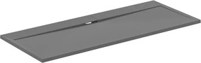 Cadita de dus dreptunghiulara Ideal Standard i.life Ultra Flat S gri asfaltic 170x70 cm