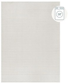 Covor alb lavabil din janilie 160x240 cm Elton – Flair Rugs