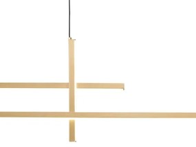 Lustră LED pe cablu Zuma Line 22008P-BK/GD EDGE LED/42W/230V 3000/4000/6000K