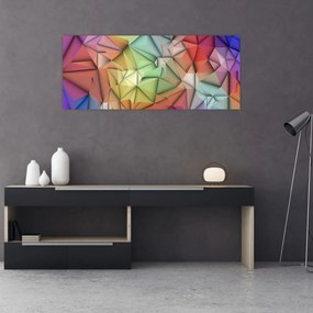 Tablou - Abstracția poligonală (120x50 cm)