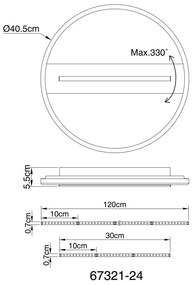 Plafoniera LED moderna PIKARA