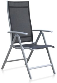 Set de grădină Rosalio - 6 locuri, negru / gri