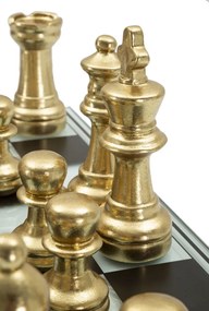 Mauro Ferretti Set Tabla De Sah Negru/Alb Cm 50,5X50,5X12 | Aosom Romania