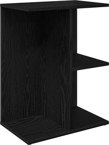 vidaXL Noptiera Stejar negru 46,5x29x61 cm Lemn prelucrat