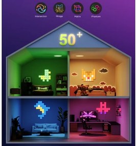 Govee - 10x panou mini RGBIC Wi-Fi inteligent