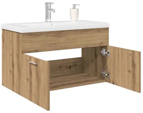 vidaXL Dulap pentru chiuvetă cu chiuvetă încorporată și robinet