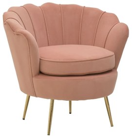 Fotoliu Velvet Pink Salmon