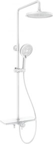 Mexen Frost set de duș montat pe suprafață cu para de duș și baterie, alb - 78111-20