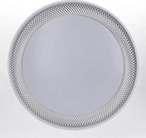 Brilagi - Plafonieră LED dimabilă WALDO, 48 W, 230 V, Ø 40 cm, alb/argintiu, cu telecomandă
