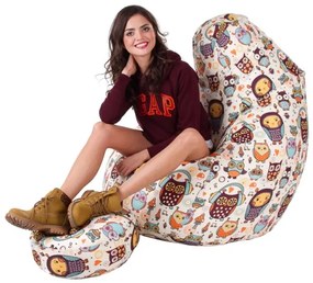 Fotoliu puf Kizzy XXL (suport picioare GRATUIT) (TD 352). 604053