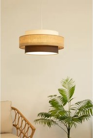 Brilagi - Pendul pe cablu RESNA, 1xE27/60W/230V, Ø 40 cm, bej/negru