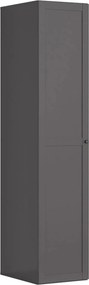 Dulap FLEX, gri grafit, PAL, cu o usa, 50x66x240 cm
