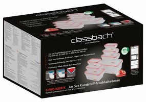 Set 7 recipiente de plastic Classbach FHD 4008