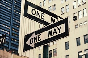 Tablou - New York ONE WAY (90x60 cm)