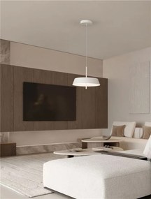 Lustra LED suspendata VELIO alb 45cm