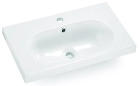 Bathco 0516 - Lavoar încastrat ICE 60x35 cm rășină/alb