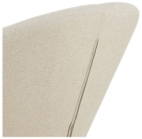 Fotoliu bej pivotant cu tapițerie din chenille Center – Actona