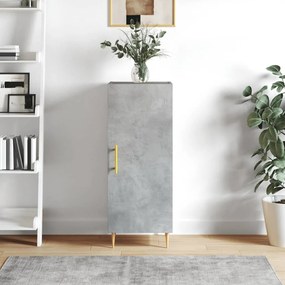 vidaXL Servantă, gri beton, 34,5x34x90 cm, lemn compozit