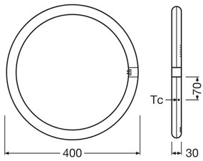 Tub LED fluorescent Osram G10q/24W/230V 6500K