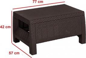 Set de mobilier de grădină Corfu Big, maro