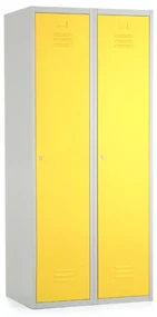 Dulap metalic, 80 x 50 x 180 cm, inchidere cilindrica, galben - ral 1023