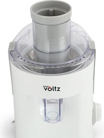 Storcator de fructe Oliver Voltz OV51160C, 400 W, 600 ml, 2 trepte, Recipient pentru resturi, Silentios, Alb