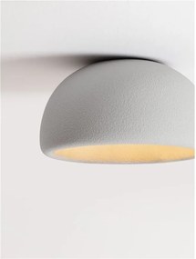 Lustra aplicata tavan cu textura granulata Davo 43cm, gri piatra