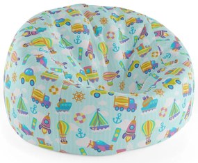 Sac de șezut Cocoon mașinuțe, colorat