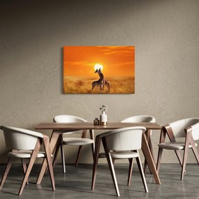 Tablou - Girafe în Parcul Național Serengeti (90x60 cm)