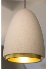 Lustră pe cablu CONCRETE 1xGU10/5W/230V gri/aurie Klausen 111040