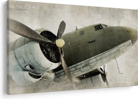 Tablou - Avion vechi cu elice (90x60 cm)
