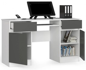 Masă PC Bahadur (alb + gri). 1070849