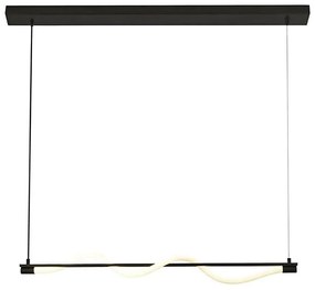 Searchlight 57211BK - Lustr LED pe cablu SERPENT LED/15W/230V negru