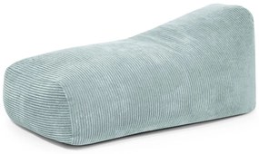 Fotoliu bean bag verde mentă cu tapițerie din catifea reiată Snug 130 – SLOWDOWN