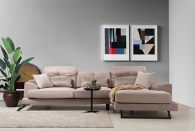 Canapea de colț Frido Corner Right (L3+Chl) - Beige