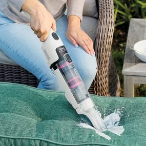 Aspirator cu spalare fara fir Shark StainForce HX100EUT, 100 W, 15 min, Covoare, Tapiterie, Saltele, Autocuratare, Alb