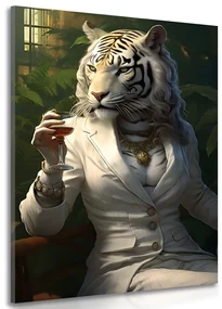Tablou animal gangster tigroaică
