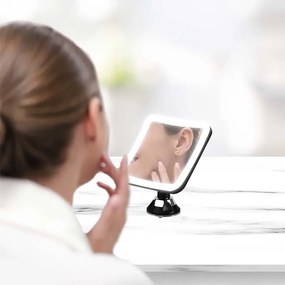 Oglinda iluminata led 3.2w pentru make up 6400k cu baterii 4xaa