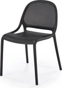 Scaun de gradina K532, negru, polipropilena, 50x56x80 cm